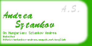 andrea sztankov business card